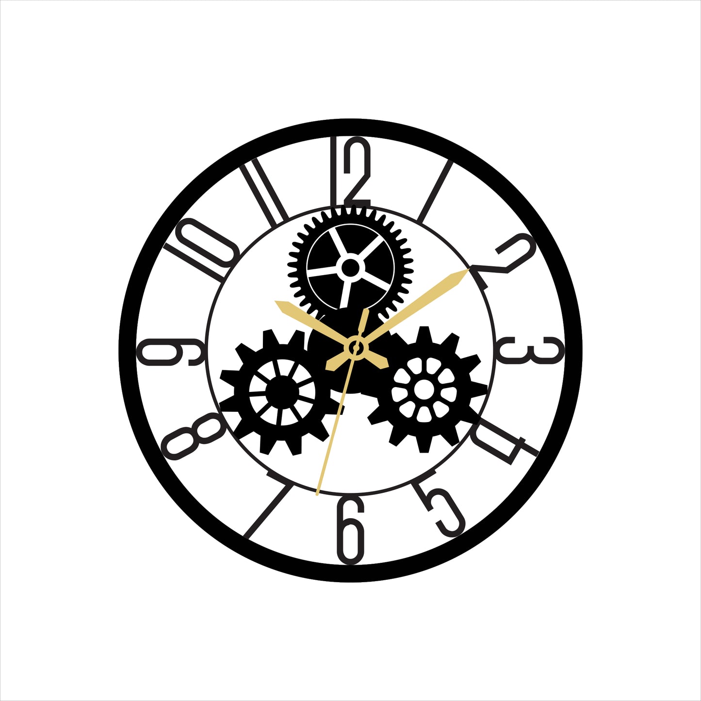 Industrial Gear Wall Clock