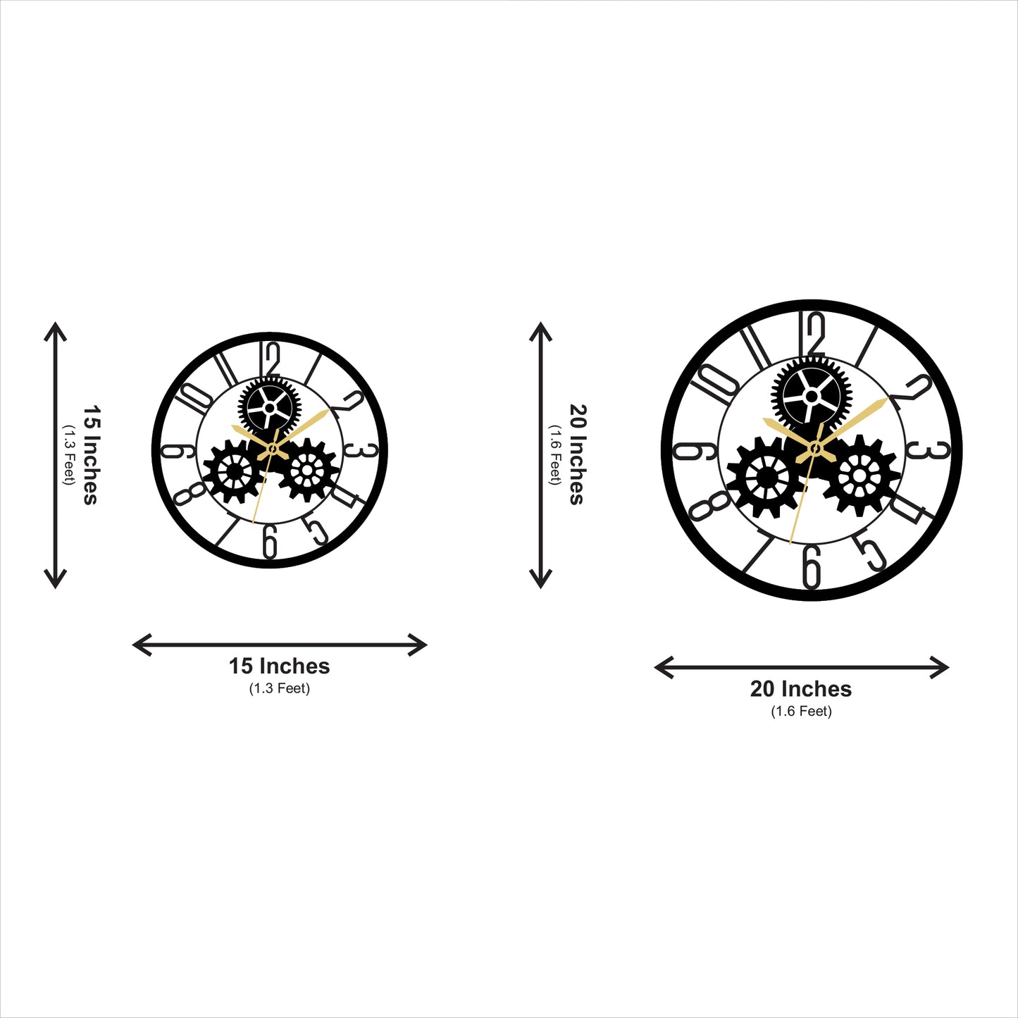 Industrial Gear Wall Clock