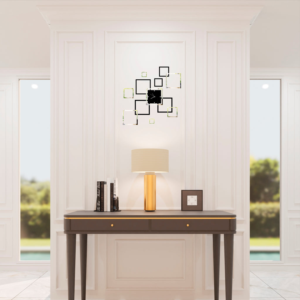 Wallexo Modern Square Frame Wall Clock