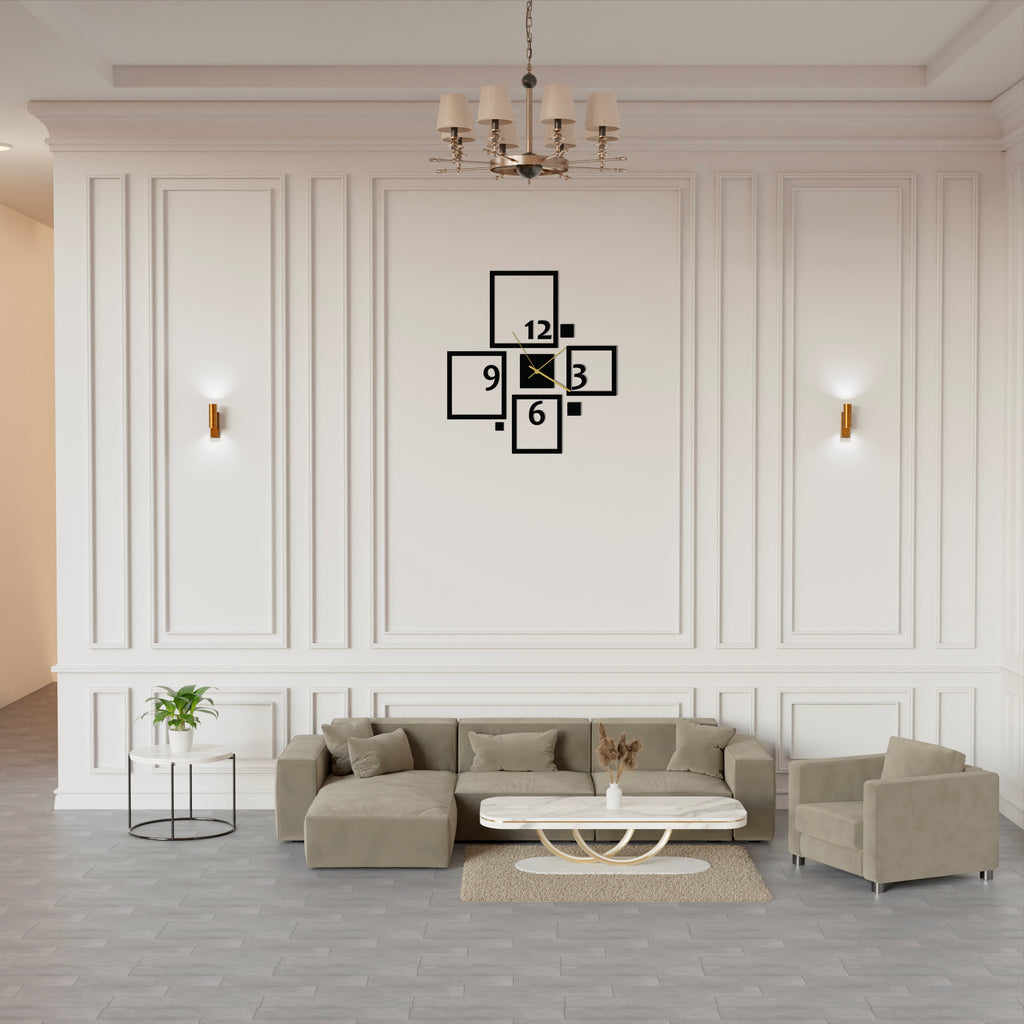 Wallexo Modern Square Wall Clock