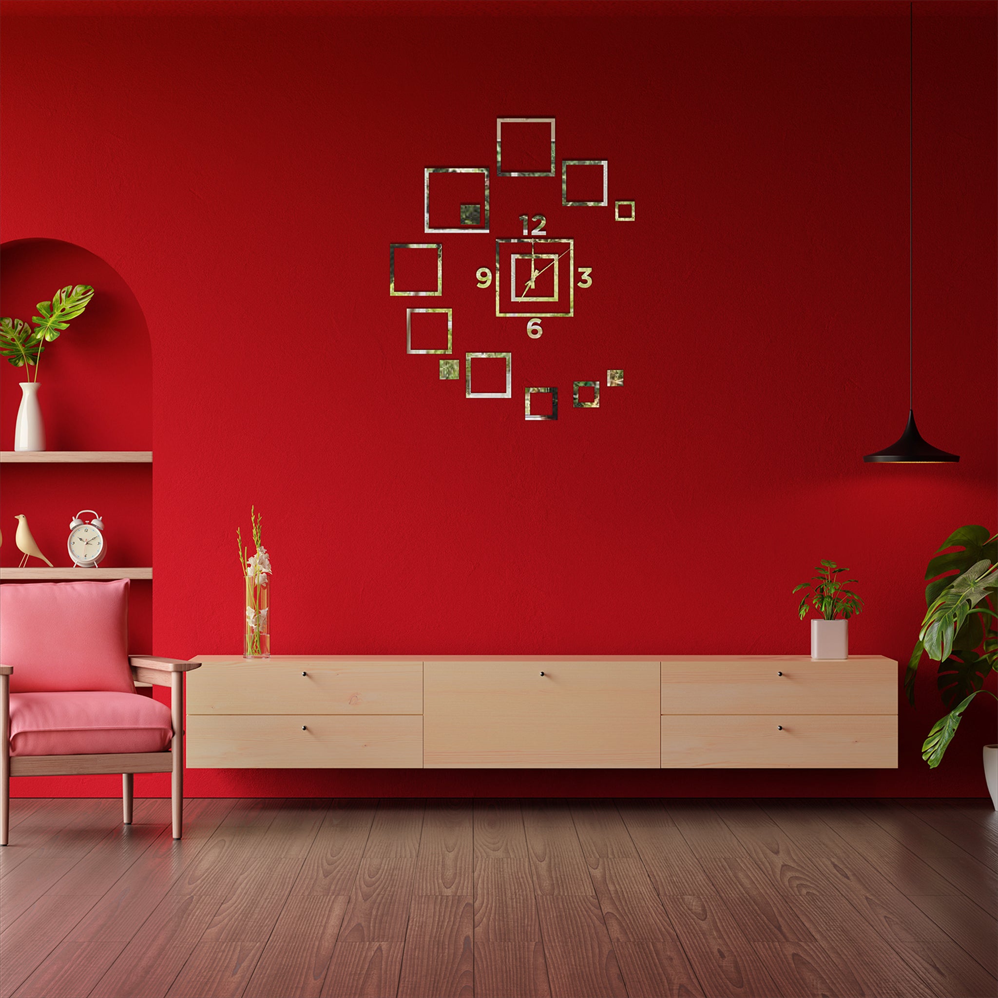 Wallexo Customizable Wooden Clock