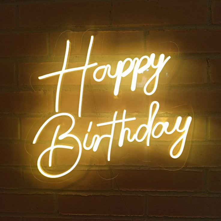 Wallexo “Happy Birthday” LED Neon Sign