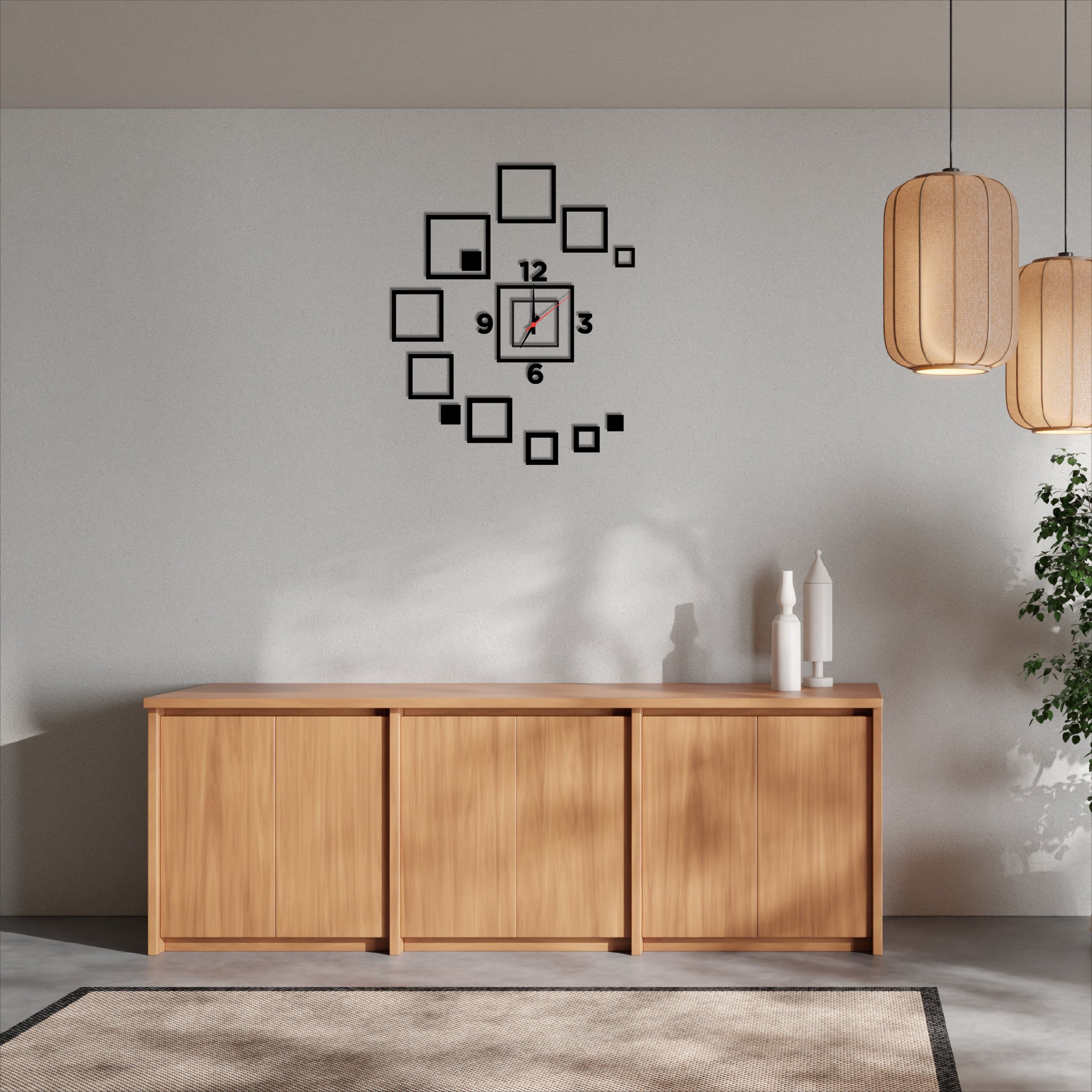 Wallexo Customizable Wooden Clock