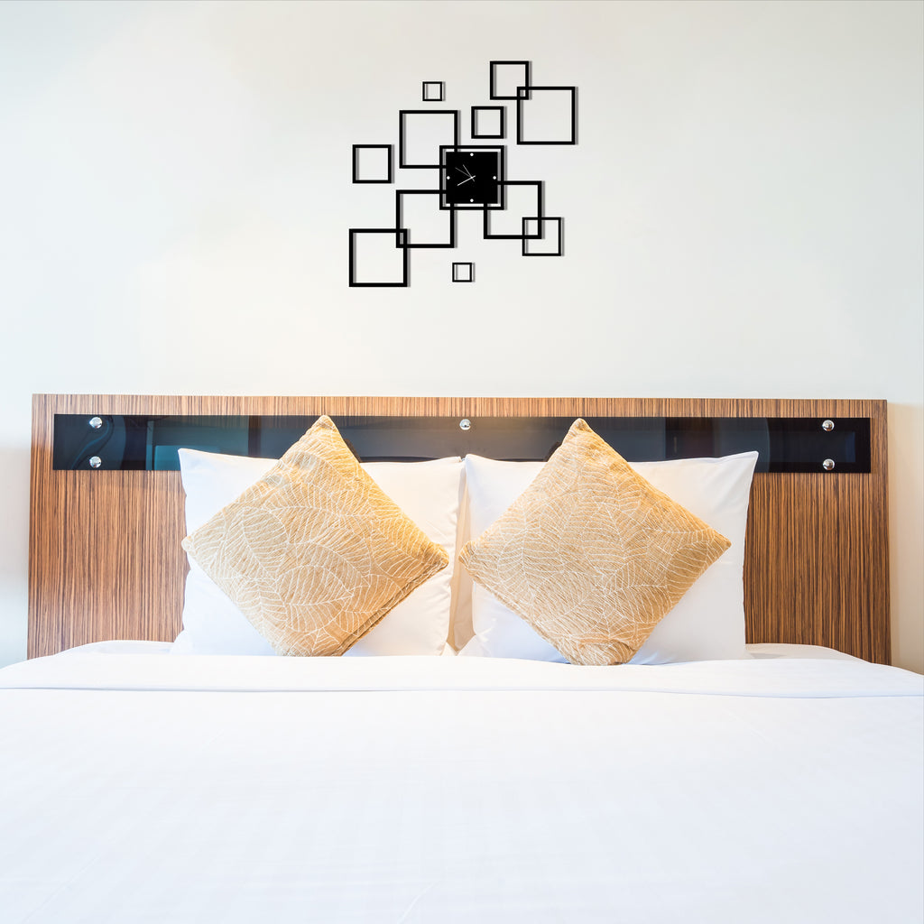 Wallexo Modern Square Frame Wall Clock