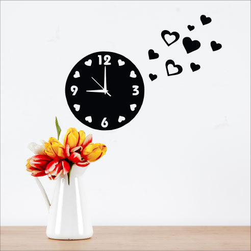 Wallexo Heart Shapes Wall Clock