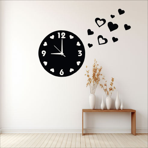 Wallexo Heart Shapes Wall Clock