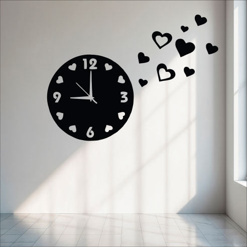 Wallexo Heart Shapes Wall Clock