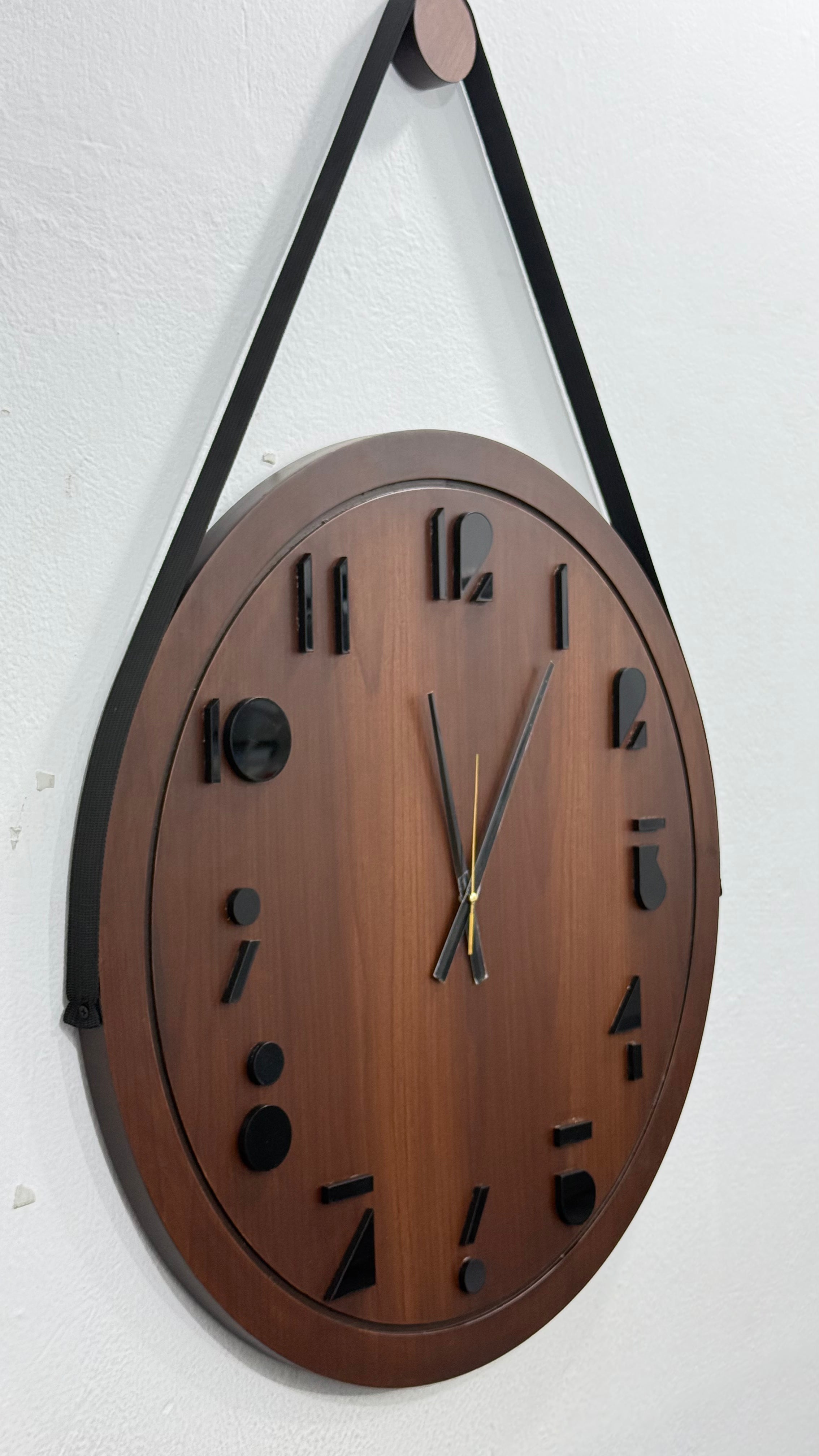 Wallexo Hanging Wooden Wall Clock