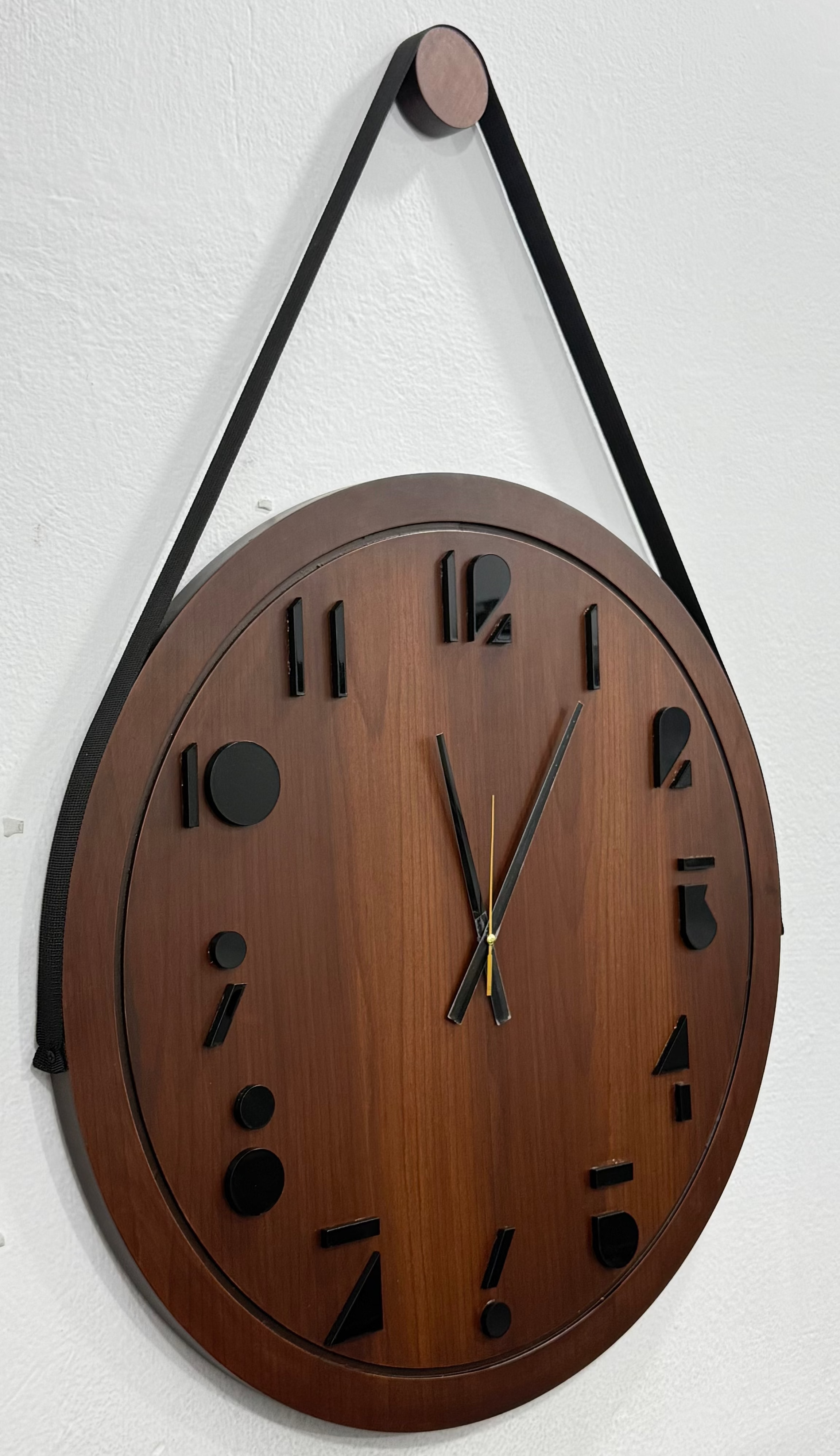 Wallexo Hanging Wooden Wall Clock