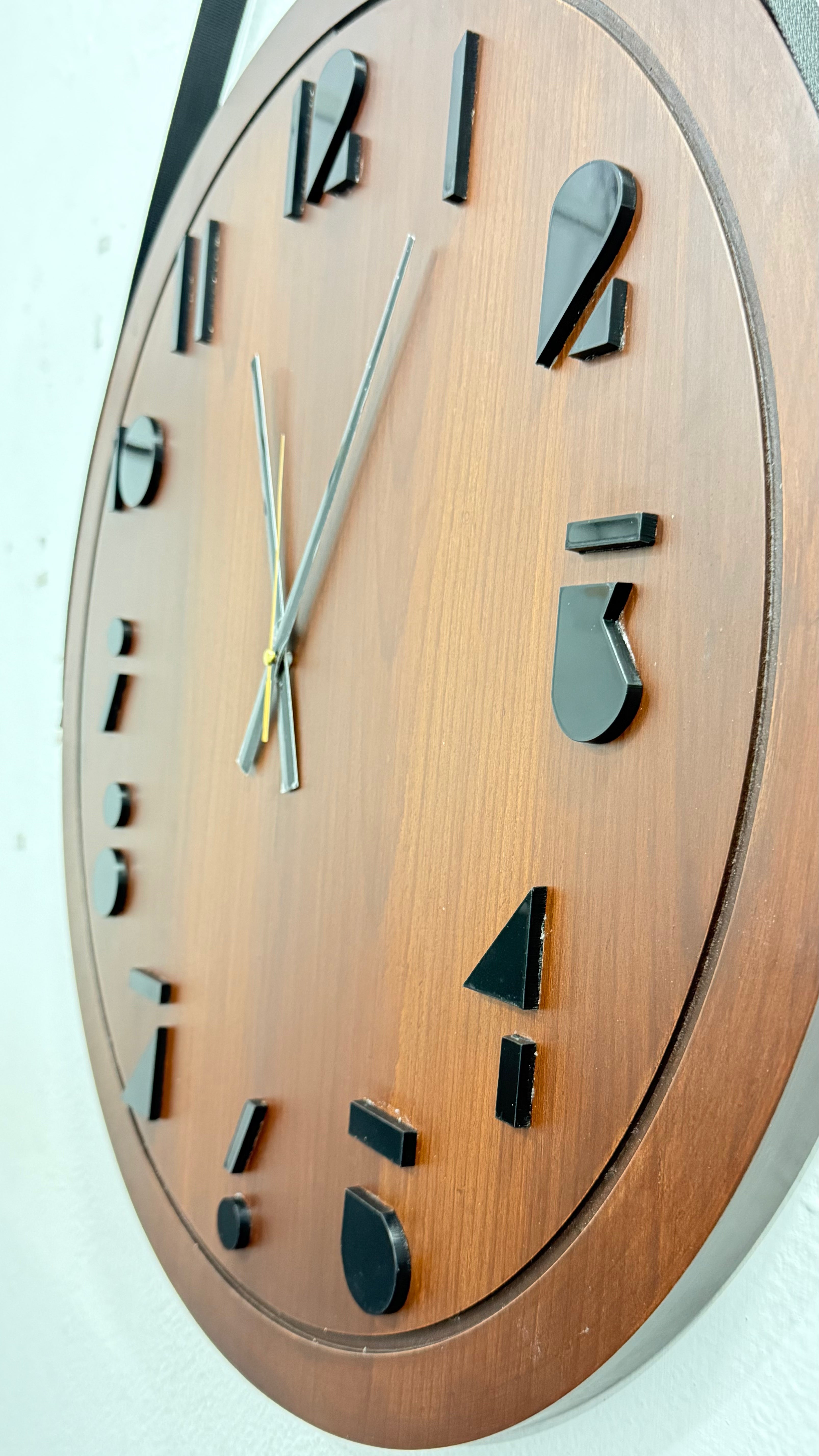 Wallexo Hanging Wooden Wall Clock