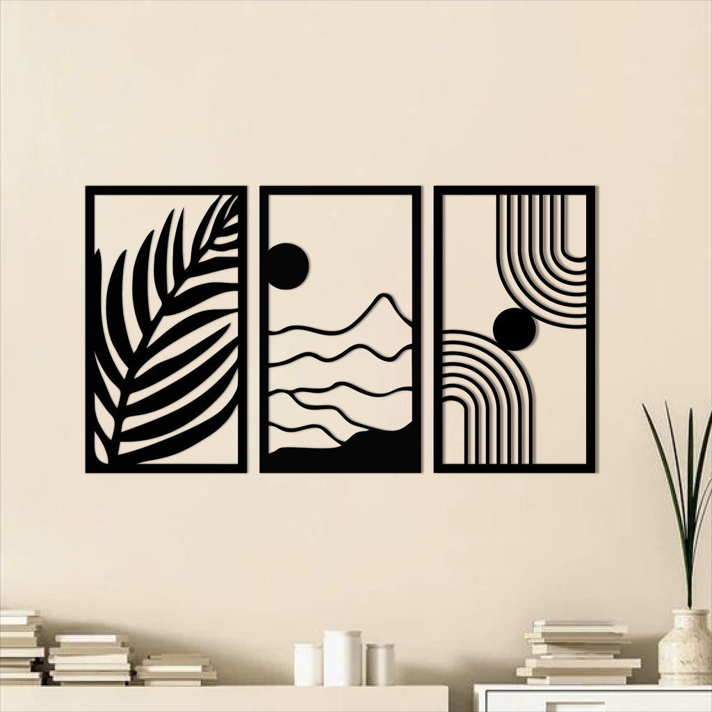 Wallexo Abstract Wall Art 3-Panel