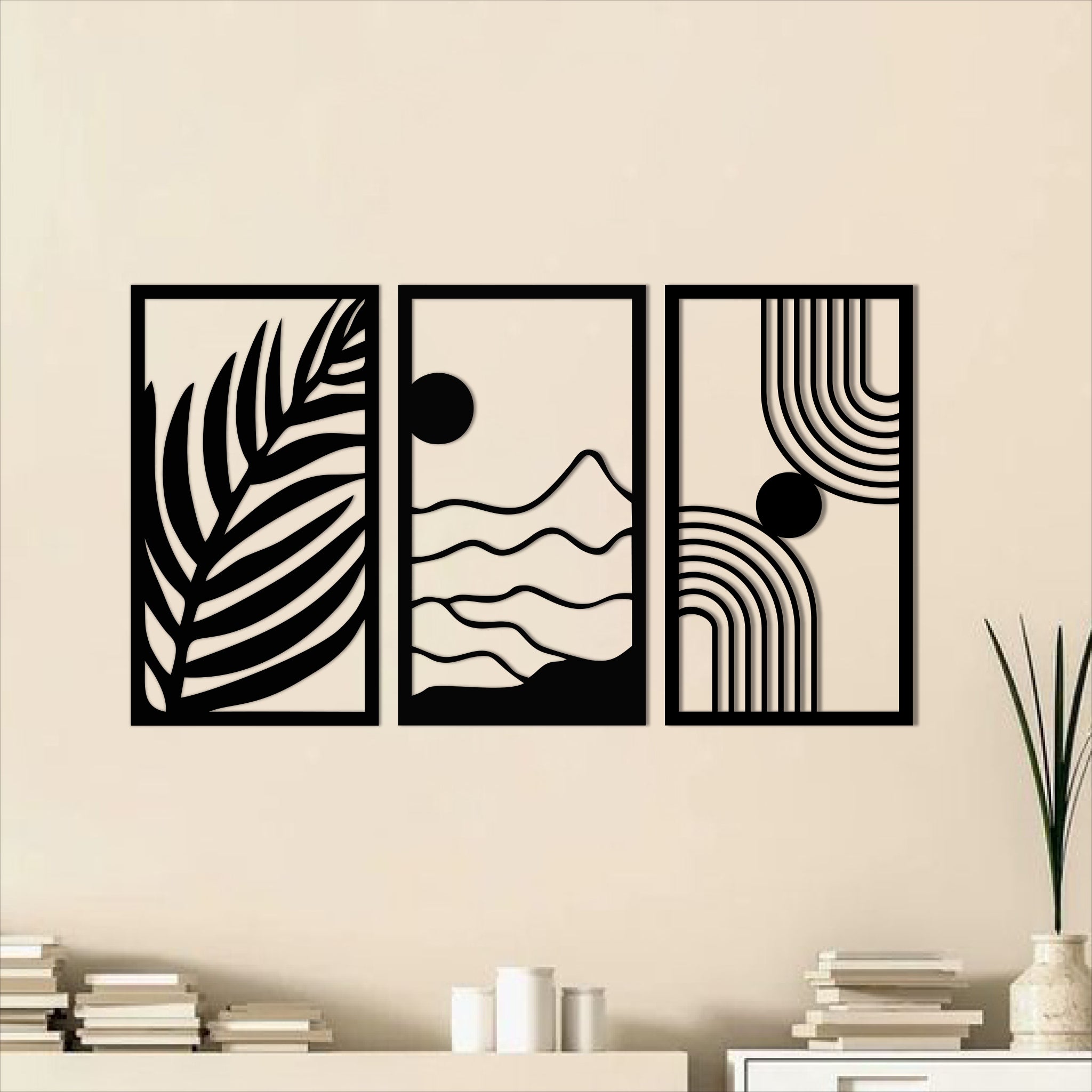 Wallexo Abstract Wall Art 3-Panel