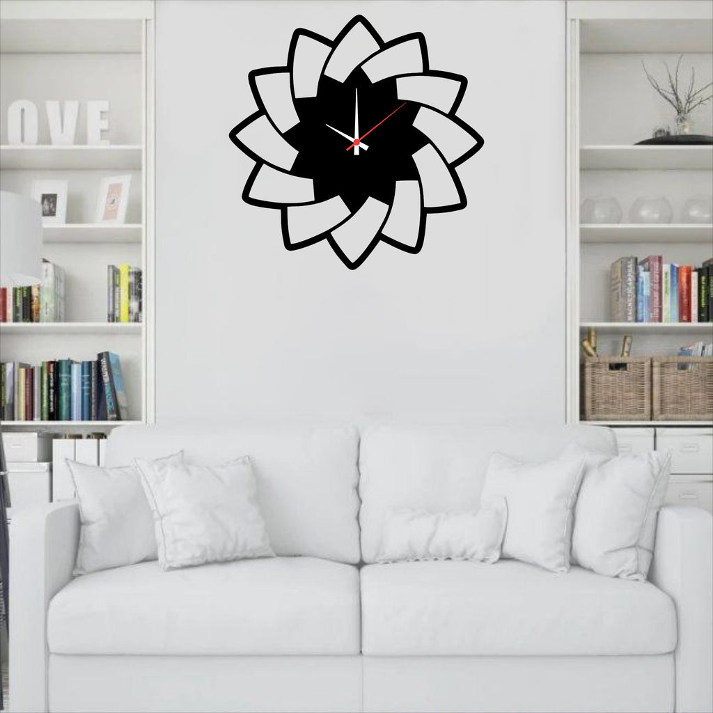 Wallexo Modern Flower Petal Wall Clock