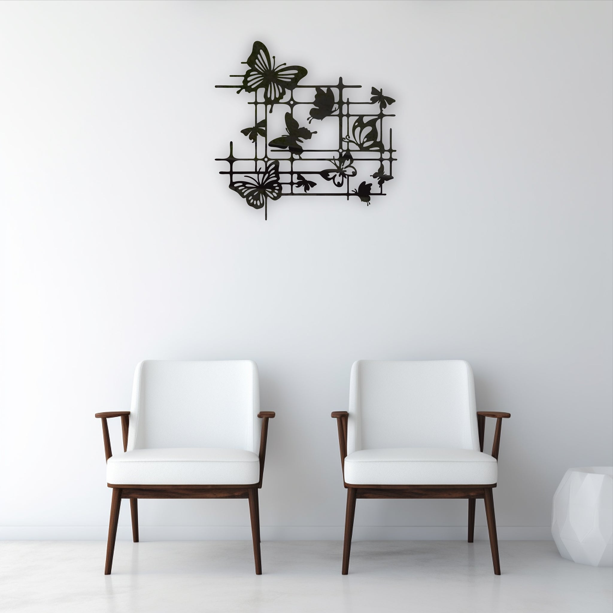 Wallexo Modern Black Butterfly Wall Art Modern