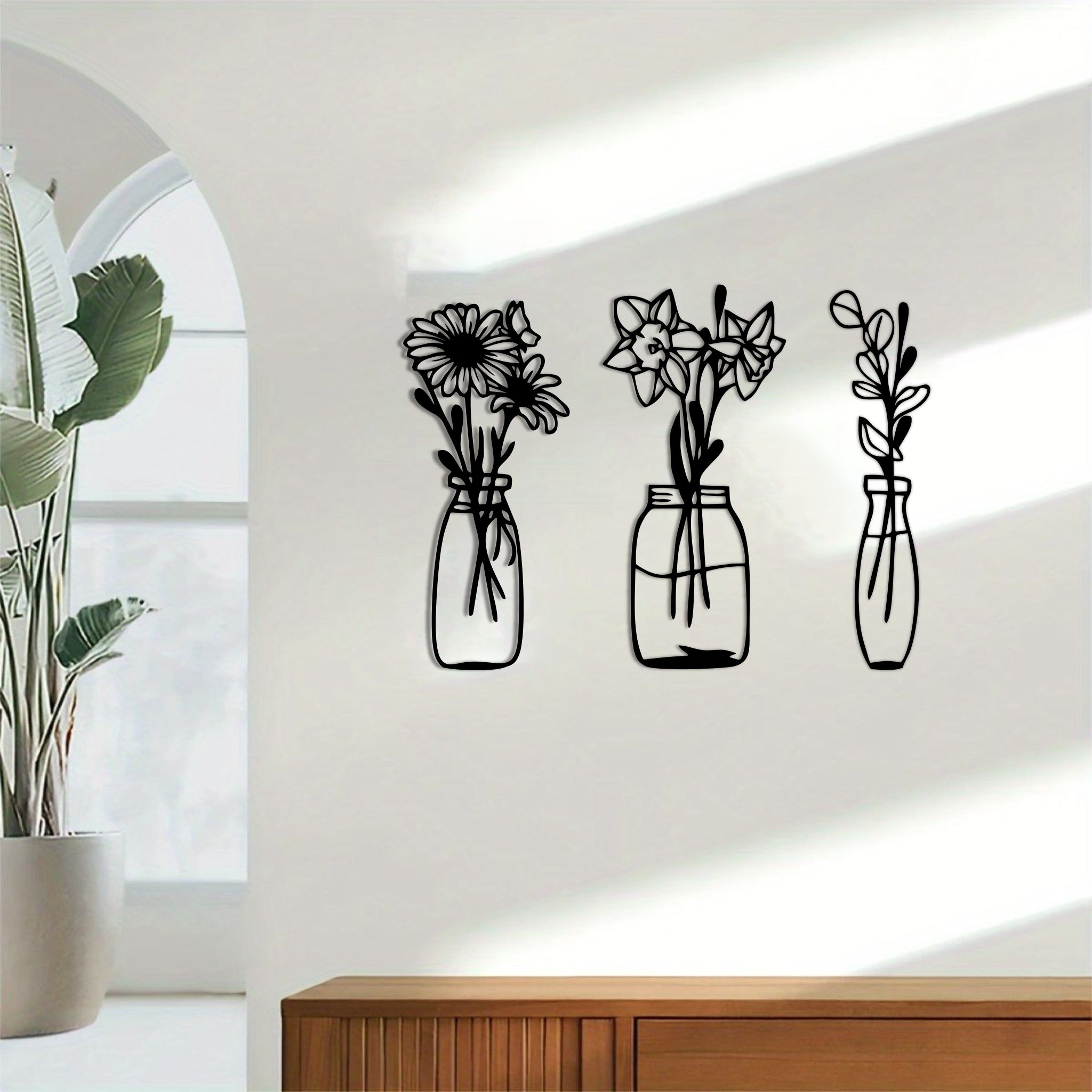 Wallexo Floral Jar Wall Art