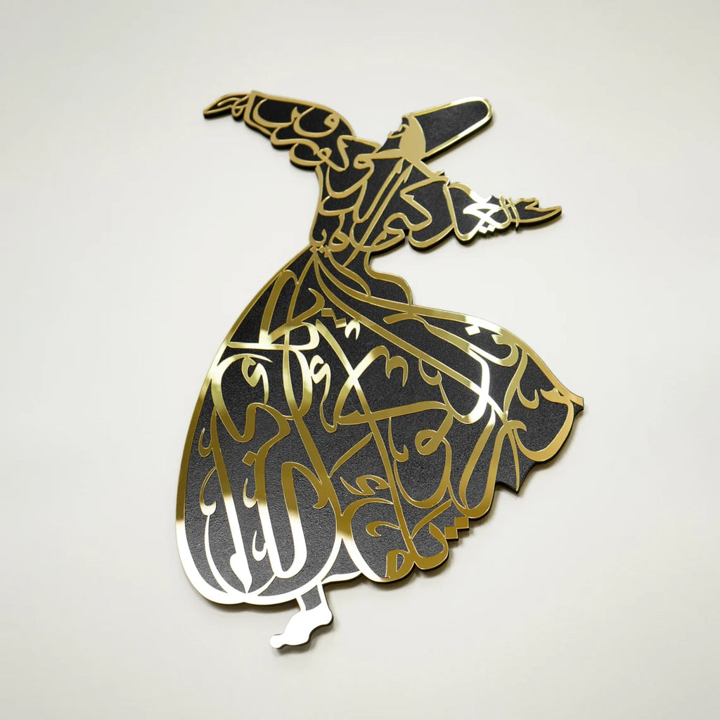Wallexo Whirling Dervish Islamic Wall Art Sufi Decor