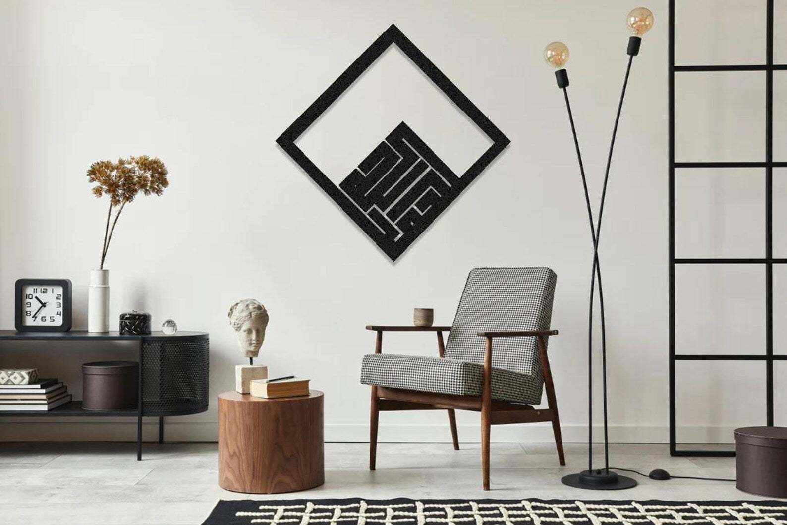 Wallexo Alhamdulillah Kufic Islamic Wall Art