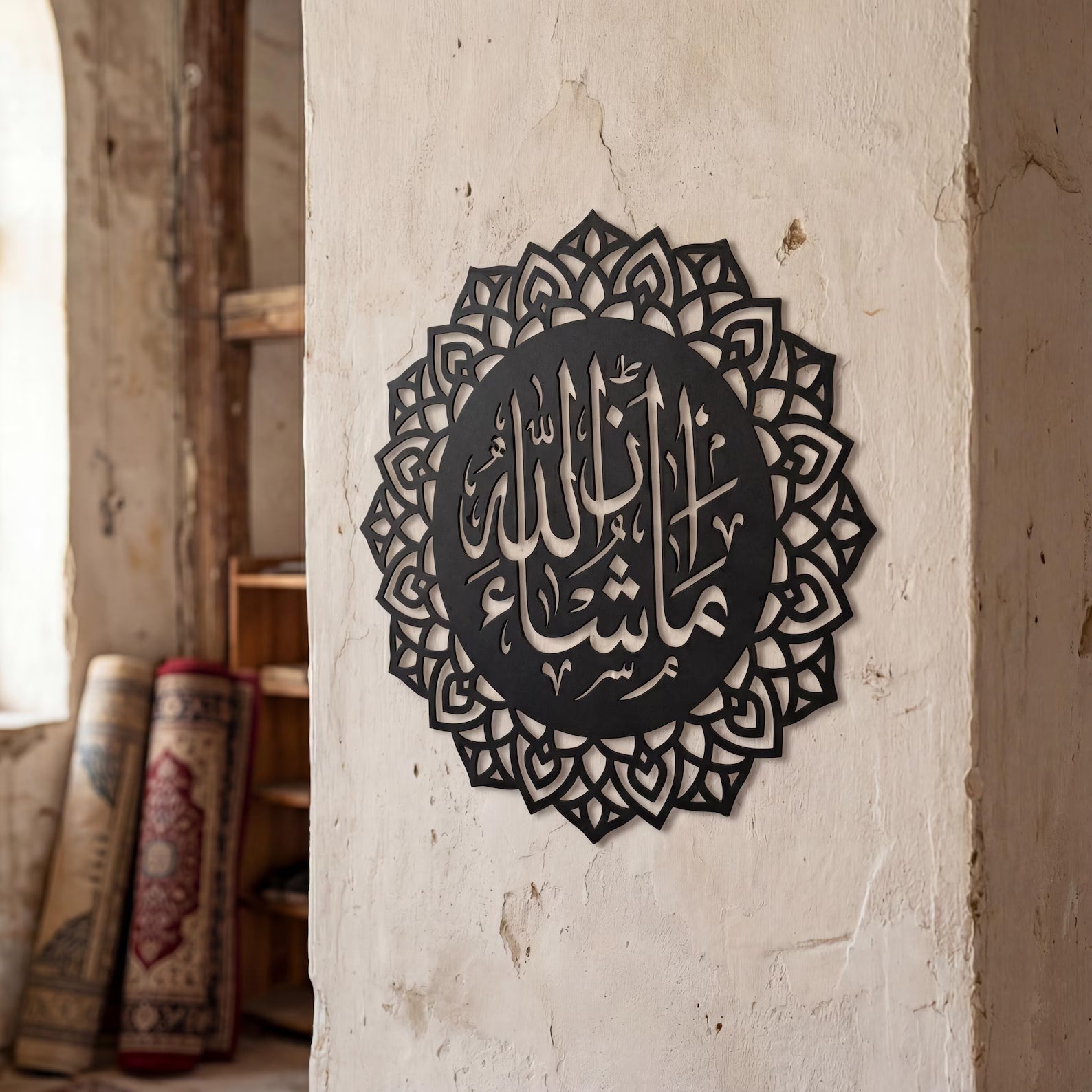 Wallexo Elegant Mashallah Calligraphy Wall Art