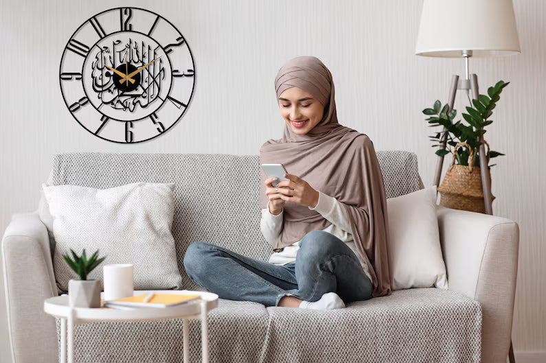 Wallexo Kalima Shahada Islamic Wall Clock